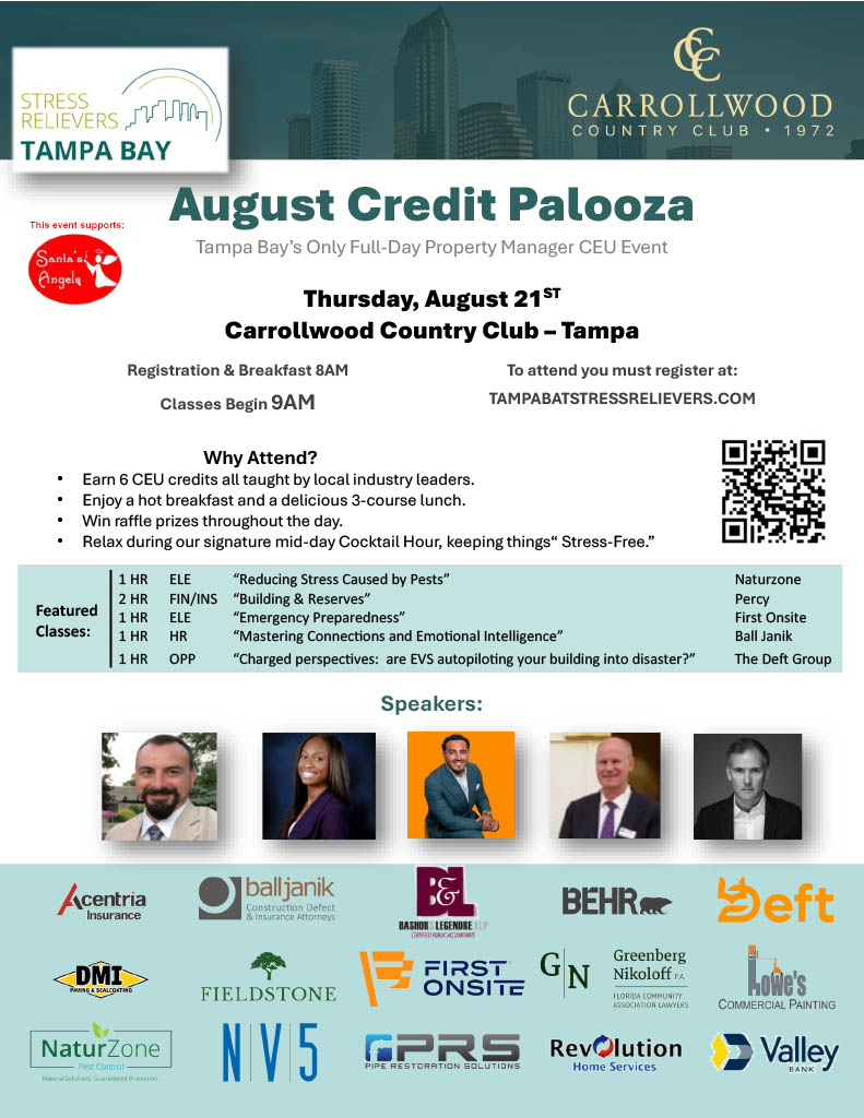 August 2025 Credit Palooza Carrollwood Country Club